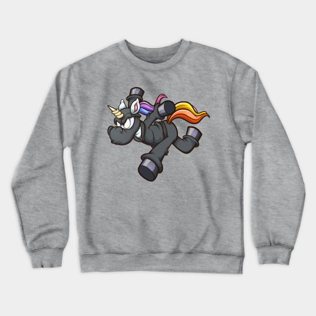 Ninja unicorn Crewneck Sweatshirt by memoangeles